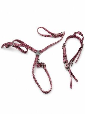 NWOT Tacktical Ranch Dressn Pink Aztec Headstall and Breastcollar Tack Set
